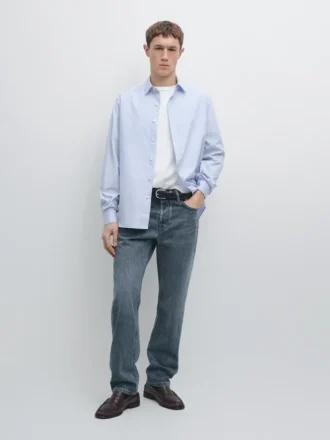 100 % Baumwolle, gestreiftes Hemd in Regular Fit