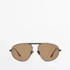 Aviator-Sonnenbrille aus Metall Aviator-Sonnenbrille aus Metall
