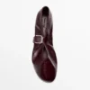 Ballerinas aus geknittertem Leder Ballerinas aus geknittertem Leder
