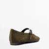 Ballerinas aus Spaltleder Ballerinas aus Spaltleder