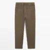 Baumwoll-Hose mit doppelten Abnähern