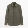 Baumwoll-Overshirt mit Taschen Baumwoll-Overshirt mit Taschen
