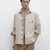 Baumwoll-Overshirt mit Taschendetails Baumwoll-Overshirt mit Taschendetails