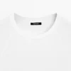 Baumwoll-T-Shirt mit kurzen Raglanärmeln