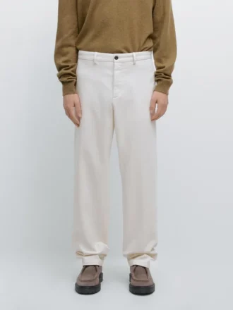 Baumwoll-Twill-Hose mit elastischem Bund