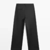Baumwollhose mit Abnähern