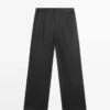 Baumwollhose mit Abnähern