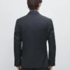 Blazer aus kühler Wolle mit Mikrostruktur Blazer aus kühler Wolle mit Mikrostruktur