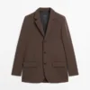 Blazer aus Kreppstoff Blazer aus Kreppstoff
