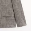 Blazer aus melierter Wollmischung