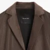 Blazer aus Wildleder mit Reverskragen Blazer aus Wildleder mit Reverskragen