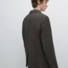 Blazer aus Wollmischung mit Fischgrätenmuster Blazer aus Wollmischung mit Fischgrätenmuster