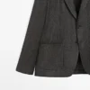 Blazer aus Wollmischung mit Fischgrätenmuster Blazer aus Wollmischung mit Fischgrätenmuster