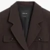 Blazer mit Taschen und Reverskragen