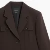 Blazer mit Taschen und Reverskragen