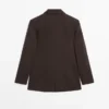 Blazer mit Taschen und Reverskragen
