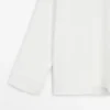 Bluse mit hohem Kragen und Saumdetail Bluse mit hohem Kragen und Saumdetail