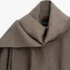Bomberjacke aus meliertem Leinen mit Schals Bomberjacke aus meliertem Leinen mit Schals