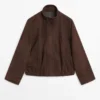 Bomberjacke aus Wildleder Bomberjacke aus Wildleder