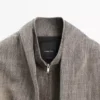 Bomberjacke mit Fleckeneffekt und Schals Bomberjacke mit Fleckeneffekt und Schals