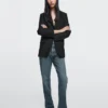 Boot-Cut-Jeans mit hoher Taille Boot-Cut-Jeans mit hoher Taille