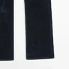 Boot-Cut-Jeans mit hoher Taille und Flock-Finish Boot-Cut-Jeans mit hoher Taille und Flock-Finish