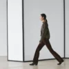 Bootcut-Jeans mit hoher Taille und Flock-Finish Bootcut-Jeans mit hoher Taille und Flock-Finish