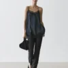 Camisole-Top mit kontrastierenden Spitzendetails Camisole-Top mit kontrastierenden Spitzendetails