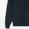 Cardigan aus 100 % Baumwolle mit Poloshirts-Kragen