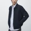 Cardigan aus 100 % Baumwolle mit Poloshirts-Kragen