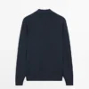 Cardigan aus 100 % Baumwolle mit Poloshirts-Kragen