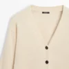 Cardigan aus Alpaka und Wolle mit V-Ausschnitt