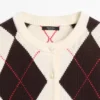 Cardigan aus Baumwolle mit Argyle-Muster Cardigan aus Baumwolle mit Argyle-Muster