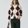 Cardigan aus Baumwolle mit Argyle-Muster Cardigan aus Baumwolle mit Argyle-Muster