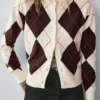 Cardigan aus Baumwolle mit Argyle-Muster Cardigan aus Baumwolle mit Argyle-Muster