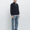 Cardigan aus Baumwolle mit Reißverschluss Cardigan aus Baumwolle mit Reißverschluss