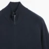 Cardigan aus Baumwolle mit Reißverschluss Cardigan aus Baumwolle mit Reißverschluss
