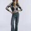 Cardigan aus Baumwollmischung mit Argyle-Muster