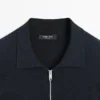 Cardigan aus Baumwollmischung mit Reißverschluss Cardigan aus Baumwollmischung mit Reißverschluss