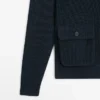 Cardigan aus Baumwollstrick mit Taschen Cardigan aus Baumwollstrick mit Taschen