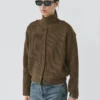 Cardigan aus Wolle mit Knopfdetails