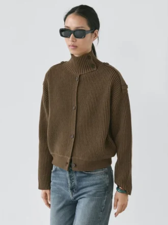 Cardigan aus Wolle mit Knopfdetails
