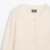 Cardigan aus Wolle mit Zopfmuster