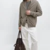 Cardigan aus Wollmischung mit Kapuze Cardigan aus Wollmischung mit Kapuze
