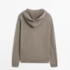 Cardigan aus Wollmischung mit Kapuze Cardigan aus Wollmischung mit Kapuze