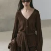 Cardigan mit Taillendetail