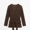 Cardigan mit Taillendetail