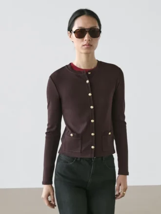 Cardigans mit goldenen Knöpfen