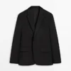 Cooler Anzug-Blazer aus Wolle Cooler Anzug-Blazer aus Wolle