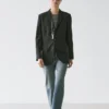 Dreiknopf-Blazer aus Wolle